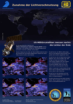 Zunahme der Lichtverschmutzung - Klick für größere Vorschau